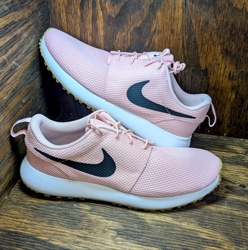 Nike Roshe G Next Nature Men's Golf Shoes Cleats Soft Pink Dv1202-601 Sz 9.5